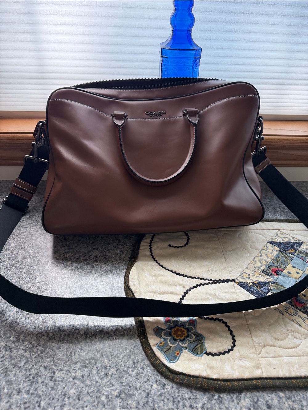 Coach Brown Leather Workbag for men or women